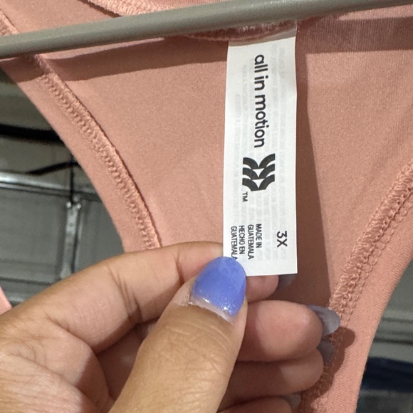 Size 3X All in Motion Pink Tank Top - Picture 3 of 5